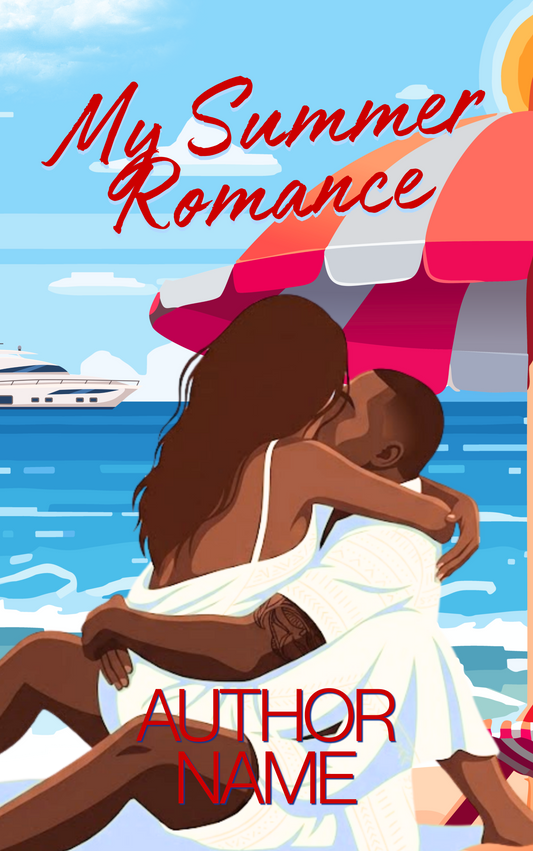 One-of-a-Kind Premade E-Book Cover: "Seaside Summer Romance"